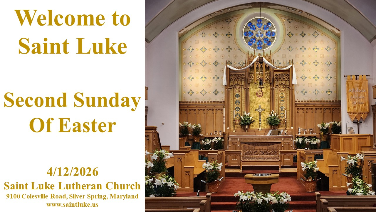Saint Luke Worship - Second Sunday Of Easter - 04.12.26 | 11:15